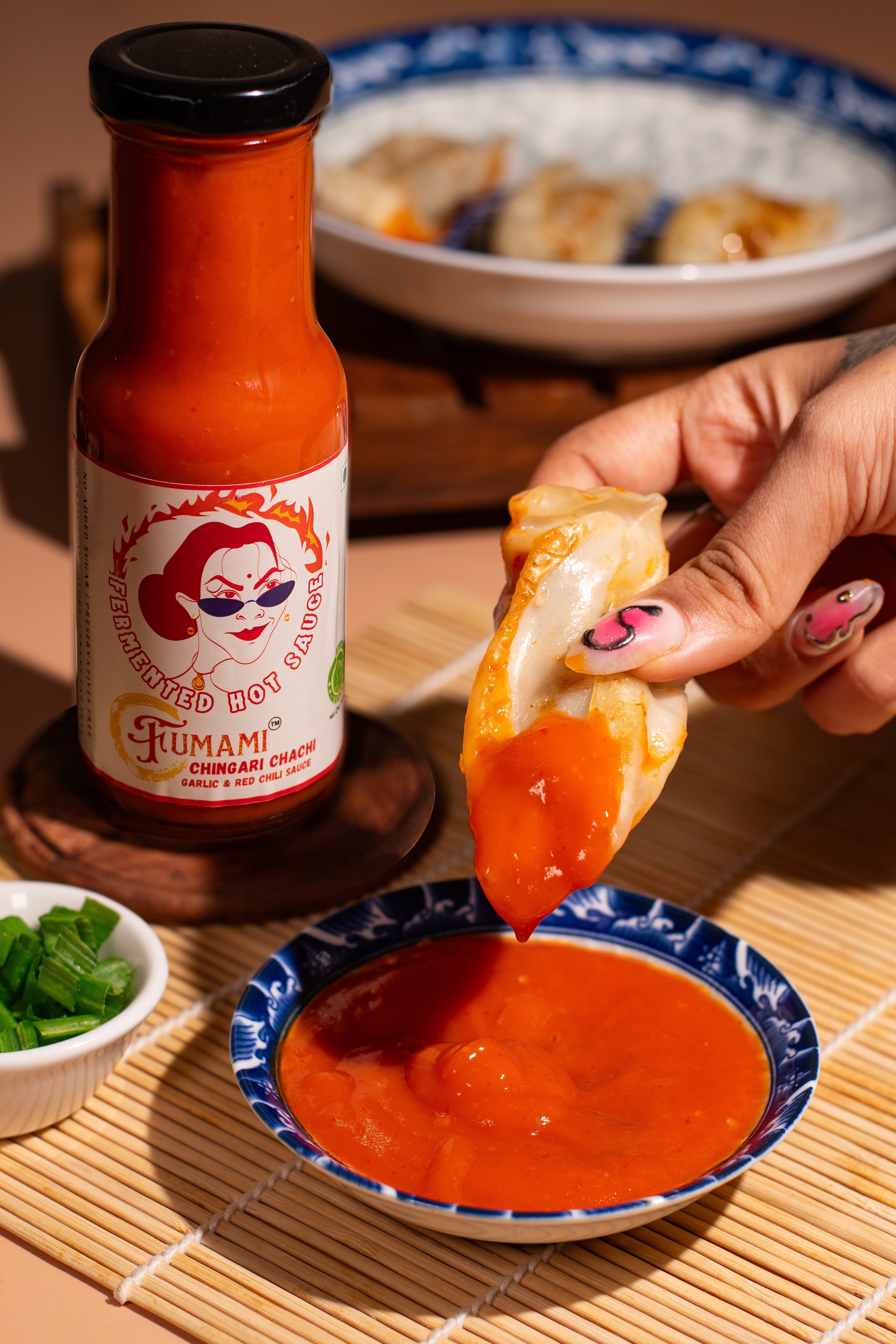 Crispy Veg Spring Rolls with Chingaari Chachi