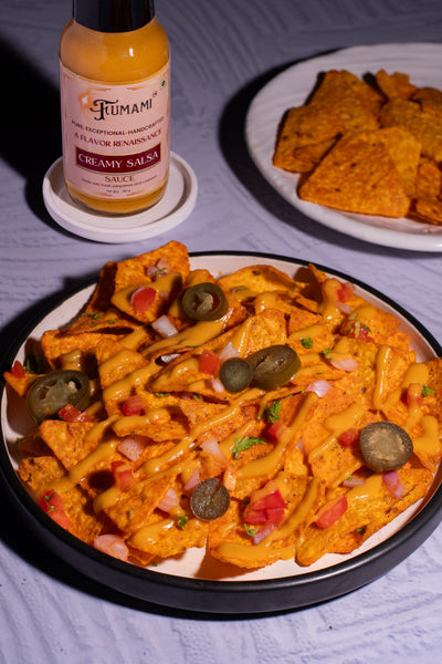 Loaded Nachos with Fumami Creamy Salsa