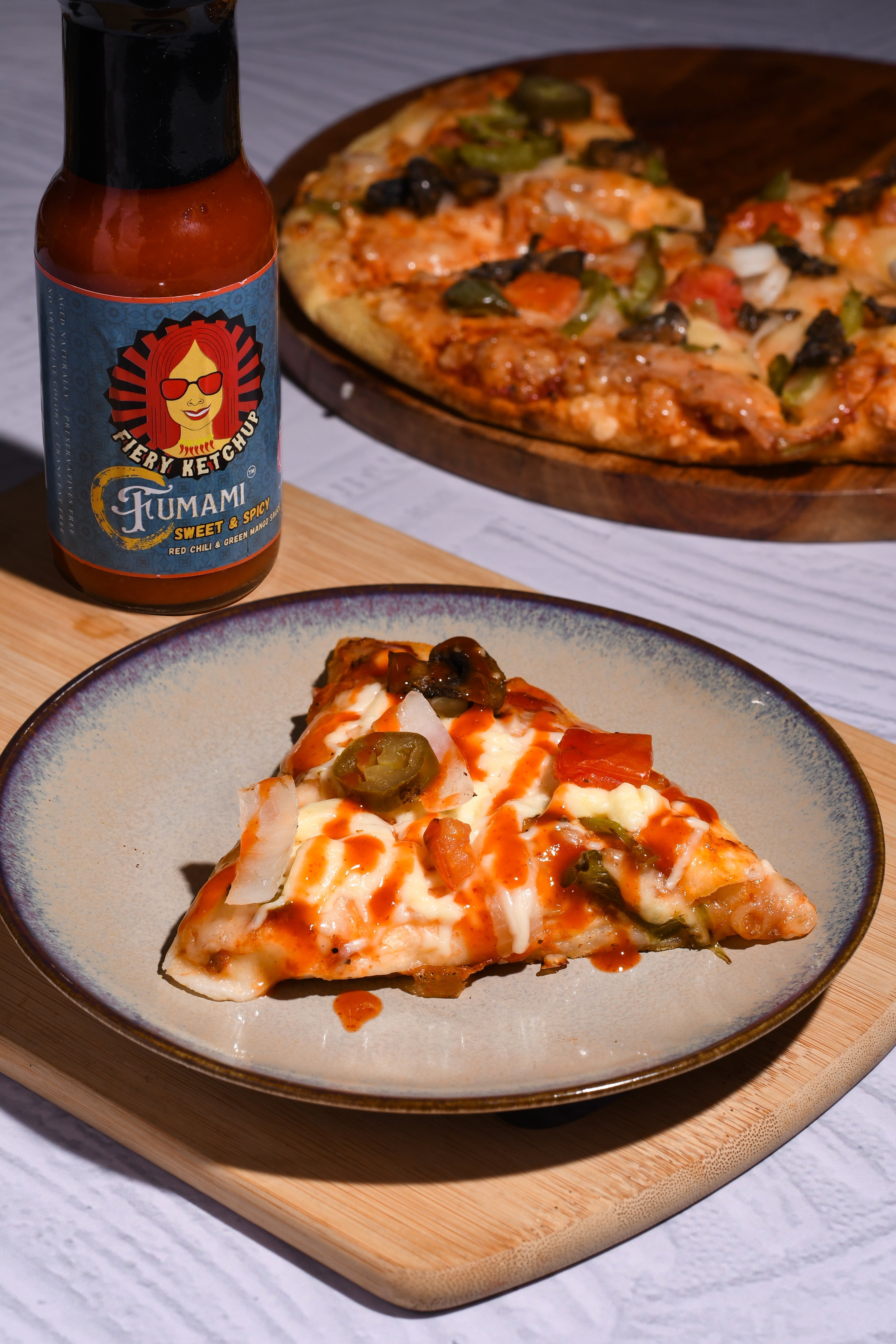 Sourdough Pizza with Fumami Fiery Ketchup